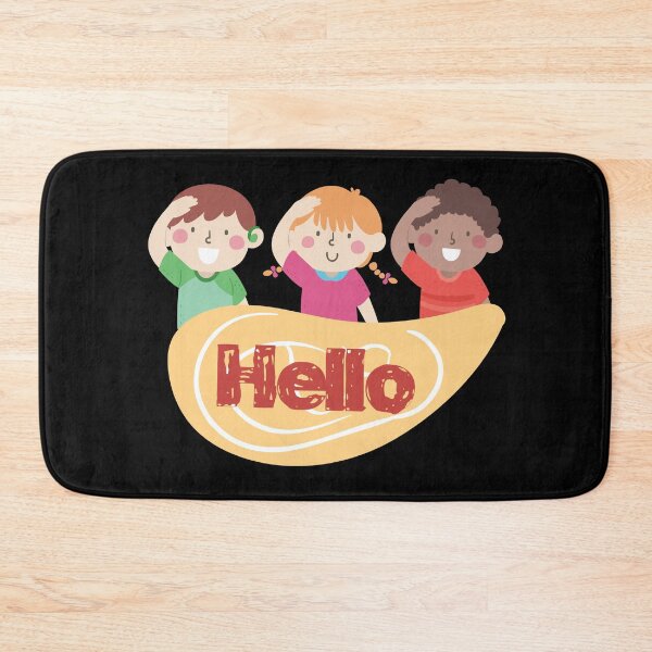 Aperçu de l'œuvre Enfants Muet Bonjour Geste Illustration Art créée et vendue par Cute-Jory-Store.
