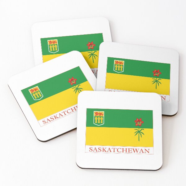 Item preview, Flag of Saskatchewan with name - Saskatchewan designed and sold by No.1 Canada Designs.