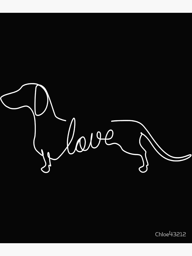 Dachshund Chiweenie Wiener Dog Love Art Sketch Gift T-Shirt Dachshund Chiweenie Wiener Dog Love Art Sketch Gift T-Shirt