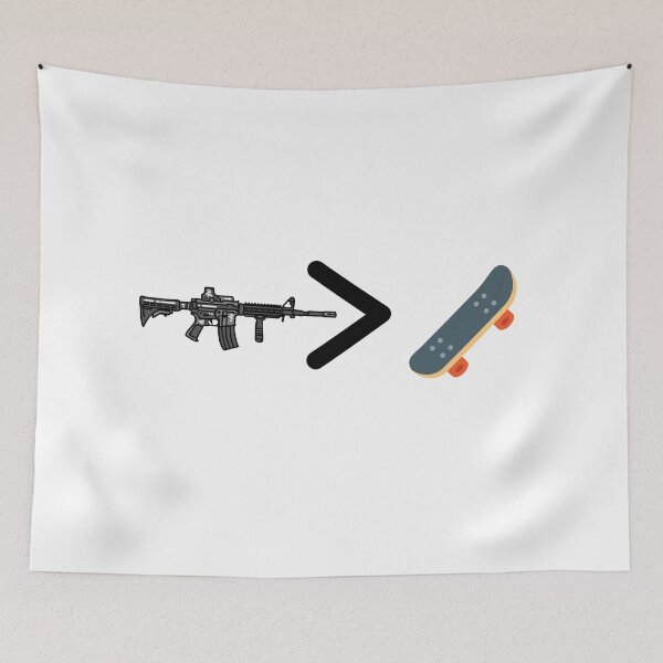 Item preview, AR 15 Greater Than Skateboard - Cool Design Gift Idea For Americans Lovers designed and sold by Prince - Bestseller ★★★★★.