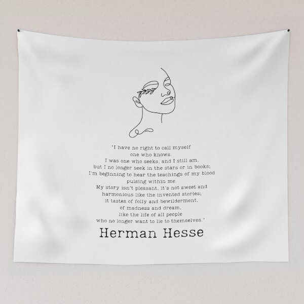 Item preview, "I was one who seeks" - Herman Hesse designed and sold by BookberryGarden.