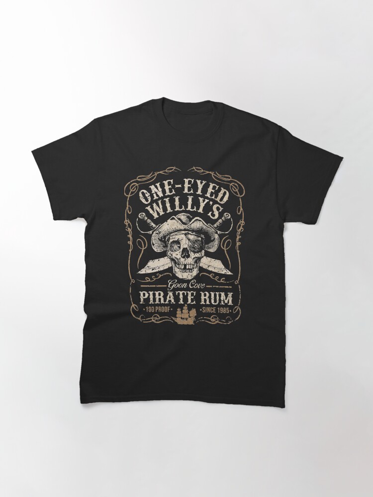Thumbnail 3 of 7, Classic T-Shirt, One Eyed Willy's Goon Cove Pirate Rum designed and sold by OffWorldTees.