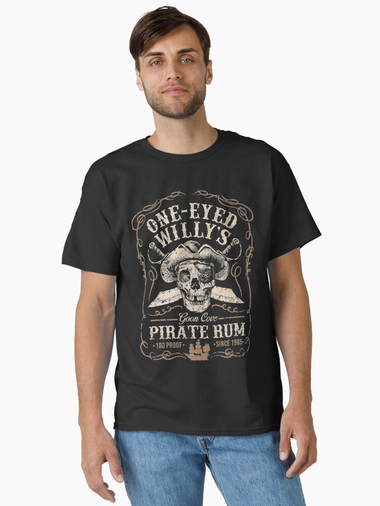 Thumbnail 2 of 7, Classic T-Shirt, One Eyed Willy's Goon Cove Pirate Rum designed and sold by OffWorldTees.