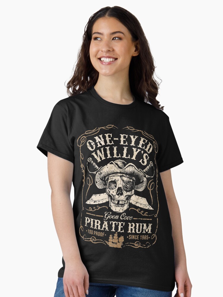 Thumbnail 1 of 7, Classic T-Shirt, One Eyed Willy's Goon Cove Pirate Rum designed and sold by OffWorldTees.