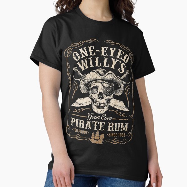 Item preview, One Eyed Willy's Goon Cove Pirate Rum designed and sold by OffWorldTees.