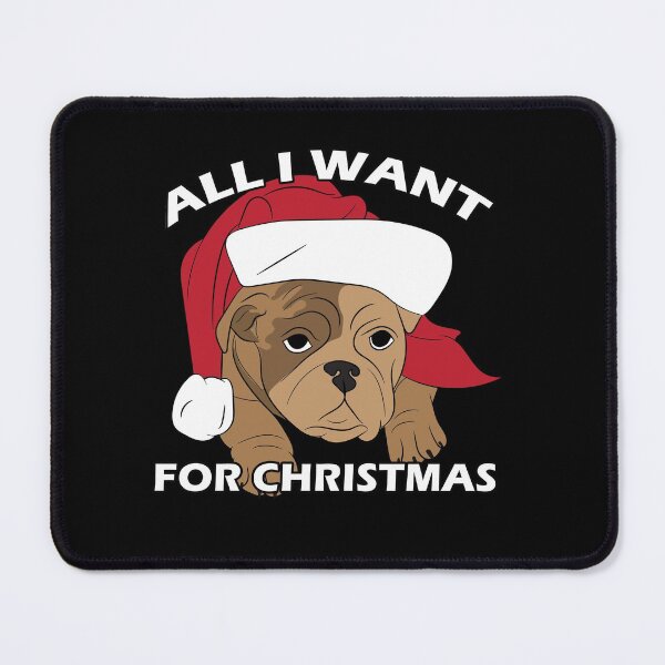 Item preview, Merry Pug Christmas all I want for Christmas quote/saying artistic dog face design designed and sold by SamRVstore.