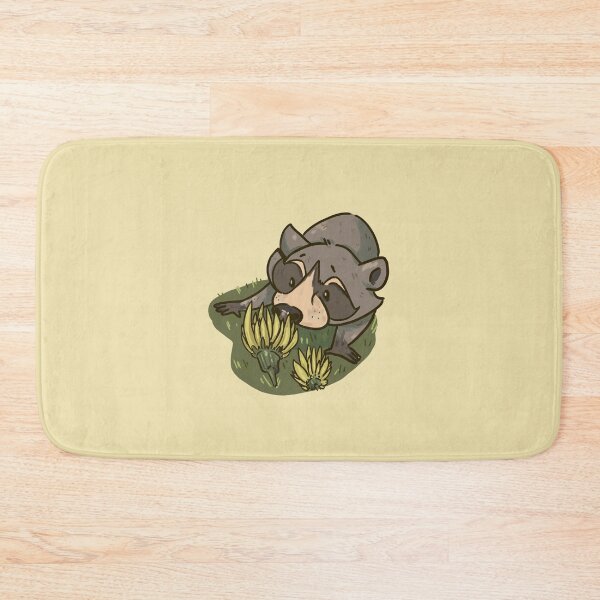 Item preview, funny design of a curious racoon sniffing flowers designed and sold by CaptainRingtail.