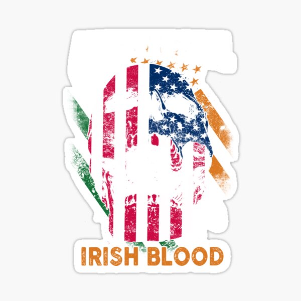 American Soul - Irish Blood Sticker for Sale by BeanxMax