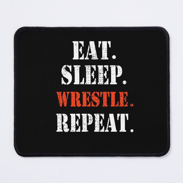 Item preview, Eat Sleep Wrestle Repeat Vintage Funny Wrestling Wrestler designed and sold by Leslie Smith.