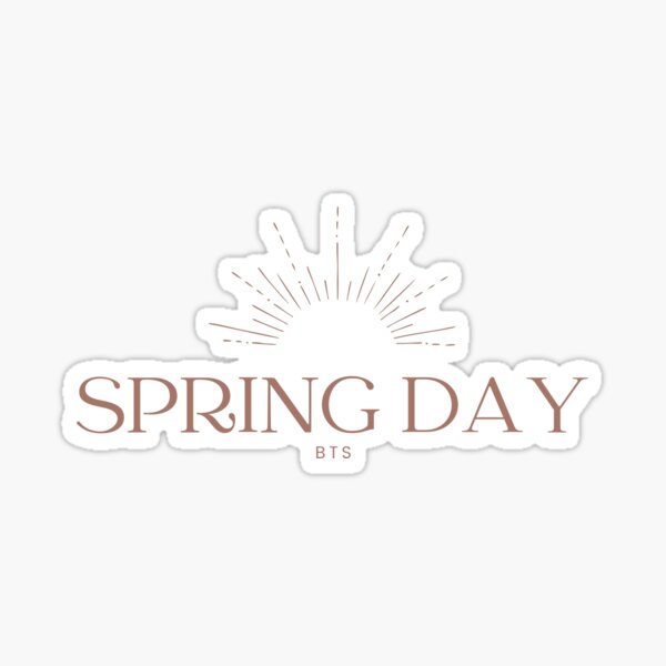 BTS サノク手書きステッカー テヒョン spring day時期