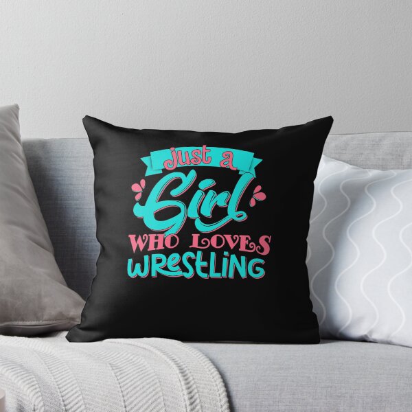 Item preview, Just A Girl Who Loves Wrestling Women Wrestlers designed and sold by Leslie Smith.