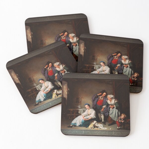 Item preview, Broken Eggs by Jean-Baptiste Greuze Remastered Classical Art Xzendor7 Old Masters Reproductions designed and sold by Xzendor7 Digital Art Creations.