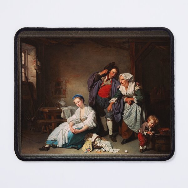 Item preview, Broken Eggs by Jean-Baptiste Greuze Remastered Classical Art Xzendor7 Old Masters Reproductions designed and sold by Xzendor7 Digital Art Creations.