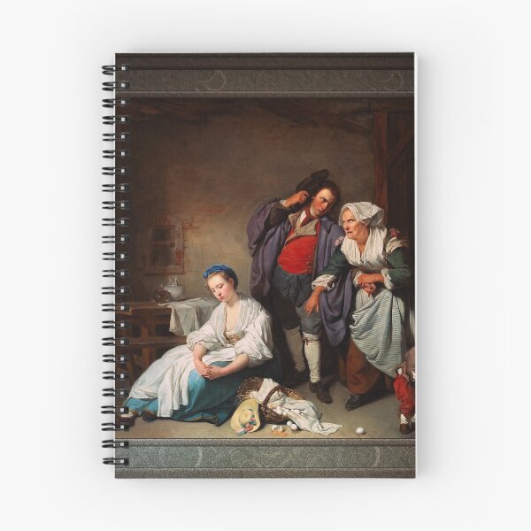Item preview, Broken Eggs by Jean-Baptiste Greuze Remastered Classical Art Xzendor7 Old Masters Reproductions designed and sold by Xzendor7 Digital Art Creations.