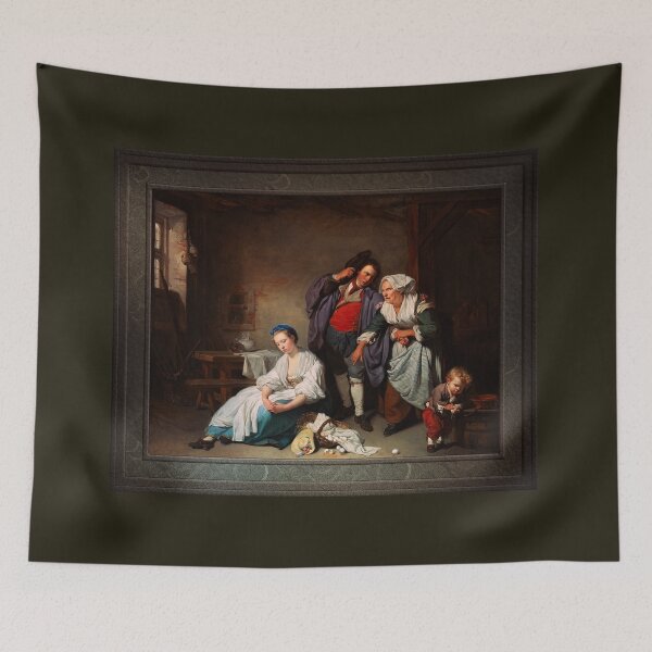 Item preview, Broken Eggs by Jean-Baptiste Greuze Remastered Classical Art Xzendor7 Old Masters Reproductions designed and sold by Xzendor7 Digital Art Creations.
