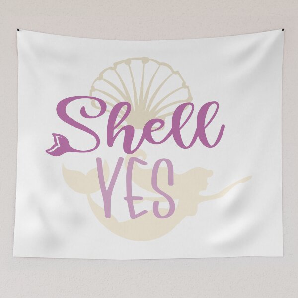 Item preview, Mermaid quotes_Shell Yes designed and sold by Best-Designers.