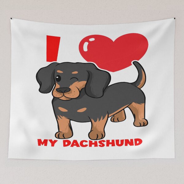 Item preview, I Love My Dachshund designed and sold by davidmurtagh.
