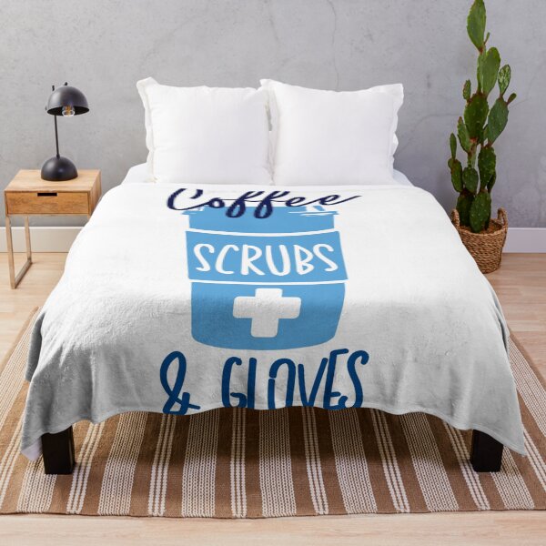 Item preview, Nurse quotes_Coffee scrubs and gloves designed and sold by Best-Designers.
