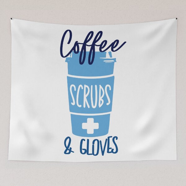 Item preview, Nurse quotes_Coffee scrubs and gloves designed and sold by Best-Designers.