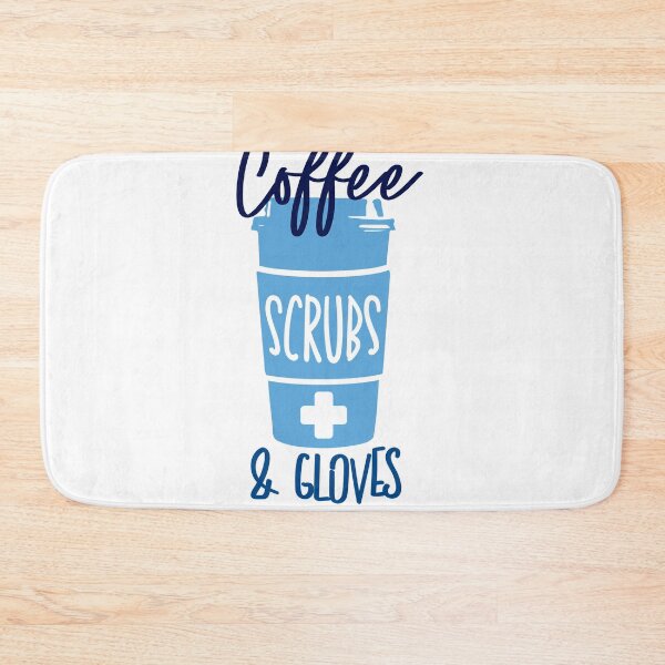 Item preview, Nurse quotes_Coffee scrubs and gloves designed and sold by Best-Designers.