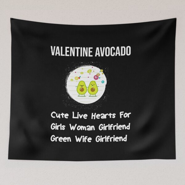 Item preview, Valentine Avocado Cute Live Hearts For Girls Woman Girlfriend Green Wife Girlfriend designed and sold by ARTwy.