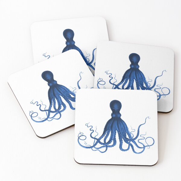 Item preview, Blue Octopus  designed and sold by PrintedVintage.