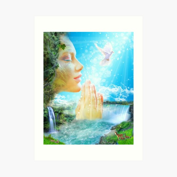 The Gaia - the spirit of the living Earth Art Print