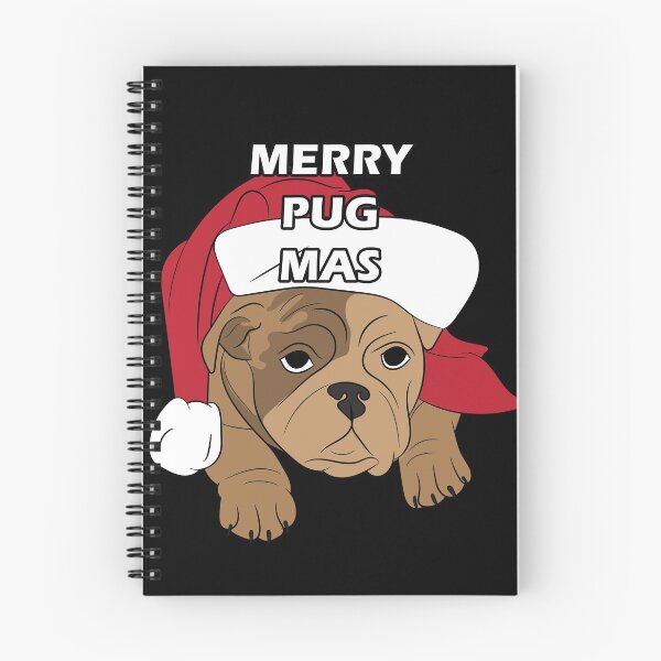 Item preview, Merry Pug Christmas artistic dog face design designed and sold by SamRVstore.