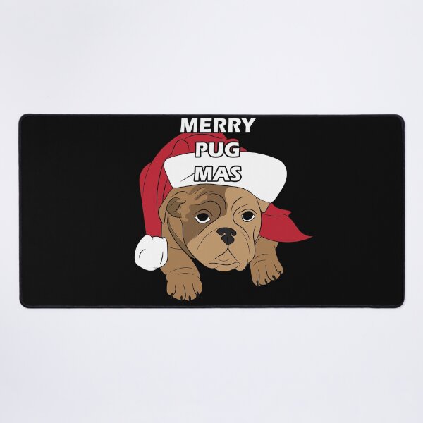 Item preview, Merry Pug Christmas artistic dog face design designed and sold by SamRVstore.