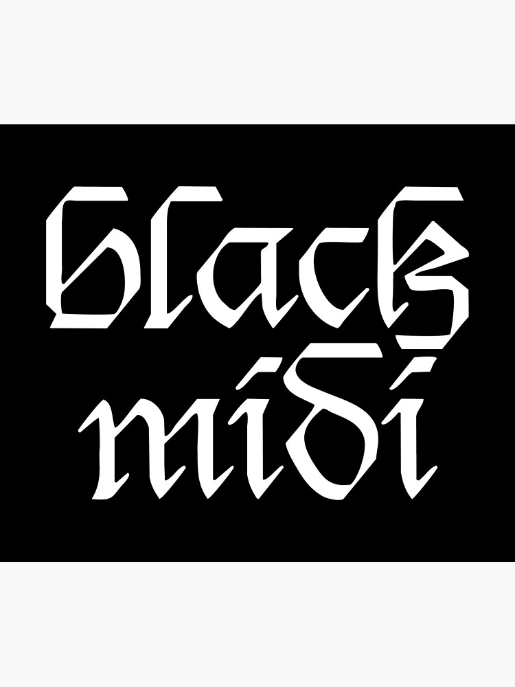 "black midi logo" Art Print for Sale by summerdream27 Redbubble