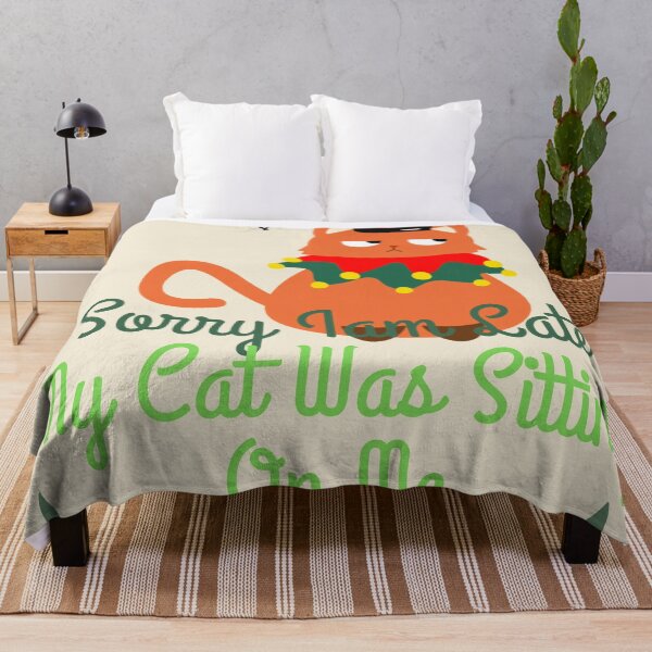 Item preview, Sorry I Am Late My Cat Was Sitting On Me designed and sold by silveregale.