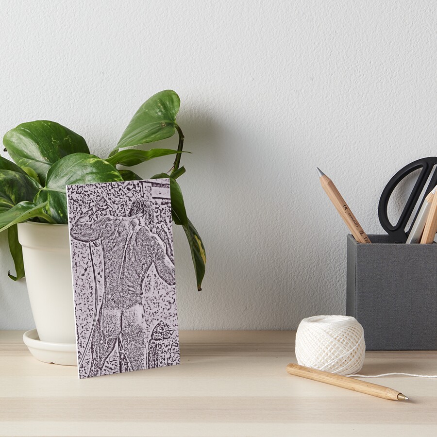 "sexy men with sexy butts shower in public, male nude modle" Art Board