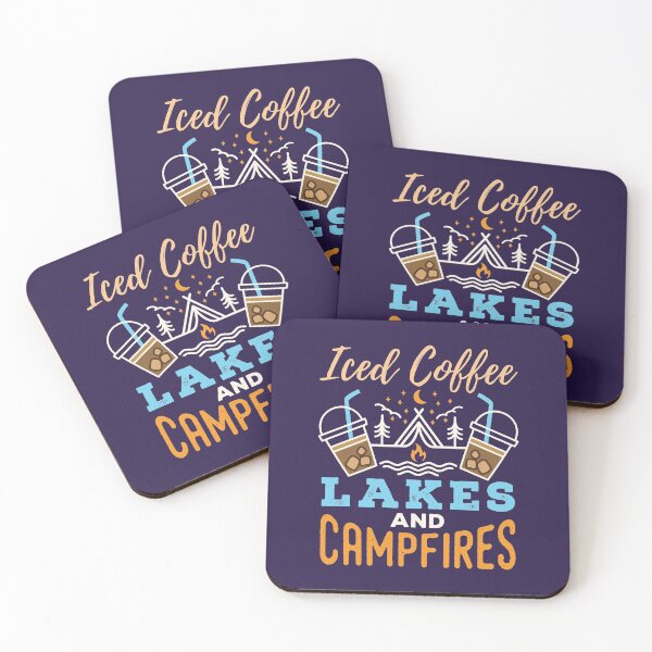 Item preview, Iced Coffee Lakes and Campfires designed and sold by jaygo.