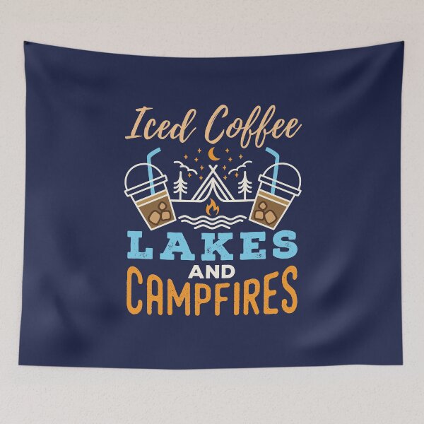 Item preview, Iced Coffee Lakes and Campfires designed and sold by jaygo.