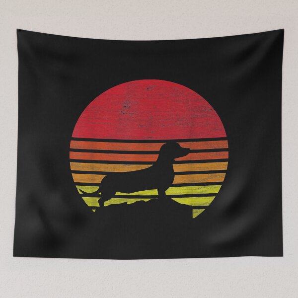 Aperçu de l'œuvre Dachshund Retro créée et vendue par Chloe43212.
