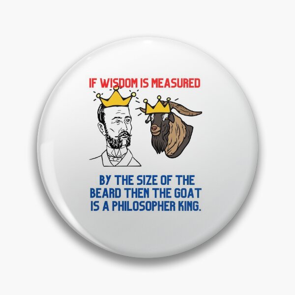 Item preview, The funny beared Goat and wisdom designed and sold by Hinny8.