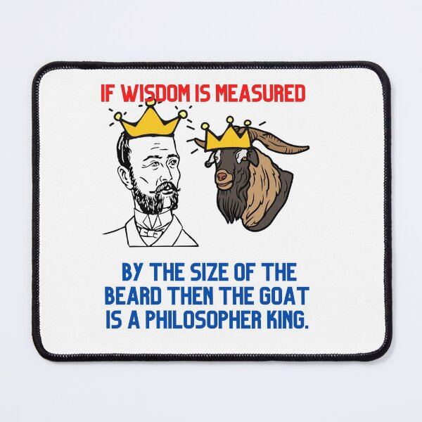 Item preview, The funny beared Goat and wisdom designed and sold by Hinny8.