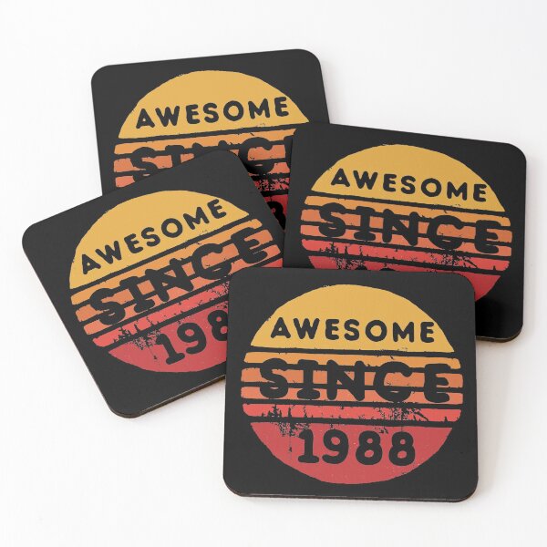 Item preview, Awesome Since 1988 - Funny Retro Vintage Distressed Design Gift Idea For People Whom Are Born In 1988 designed and sold by Prince - Bestseller ★★★★★.