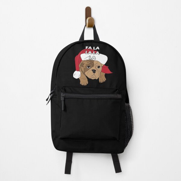 Item preview, Merry Pug Christmas fa la la la saying/quote artistic dog face design designed and sold by SamRVstore.