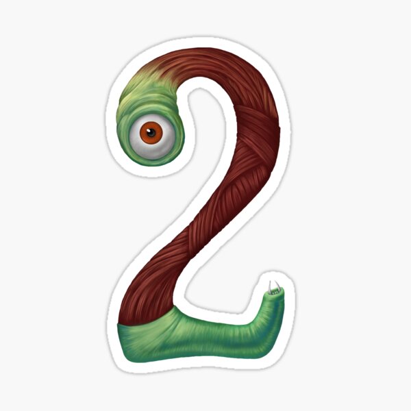 Monster Number 2 Sticker