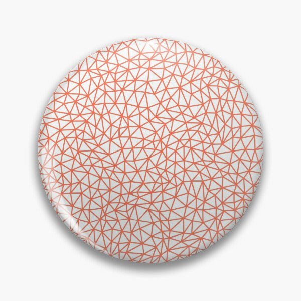 Item preview, Tangerine and White Triangle Shape Pattern Pairs DE 2022 Trending Color Often Orange DE5132 designed and sold by ColorOfTheYears.