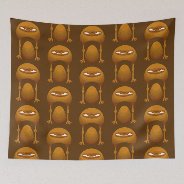 Item preview, One-Eyed Monster with Egg (brown) designed and sold by Owl-n-bear.
