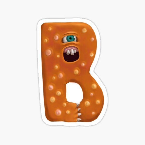 Monster Letter B Sticker