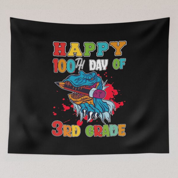 Artikelvorschau, Happy 100. Tag der 3. Klasse School Dinosaurier entworfen und verkauft von worldmodi.