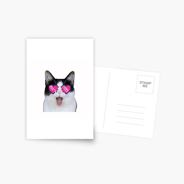 beluga cat discord meme Greeting Card for Sale by anins-azuree