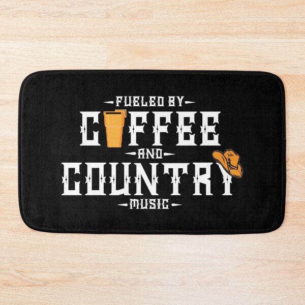 Artikelvorschau, Angetrieben von Kaffee und Country-Musik entworfen und verkauft von TheCrazyBear.