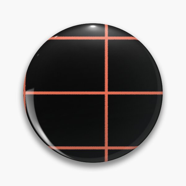 Item preview, Black and Tangerine Thin Check Pattern Pairs DE 2022 Trending Color Often Orange DE5132 designed and sold by ColorOfTheYears.