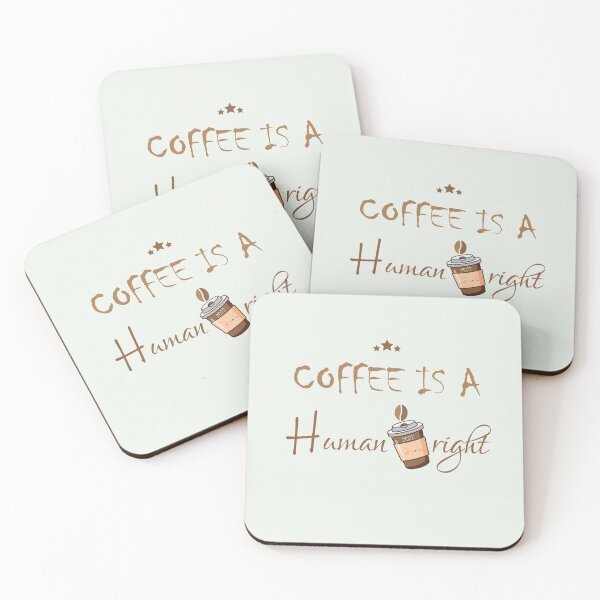 Item preview, COFFEE is a human right Pillows & Totes, funny coffee mug for valentine day 2022 designed and sold by MORADRIF.