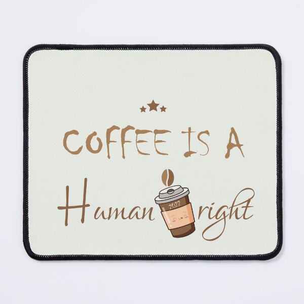 Item preview, COFFEE is a human right Pillows & Totes, funny coffee mug for valentine day 2022 designed and sold by MORADRIF.
