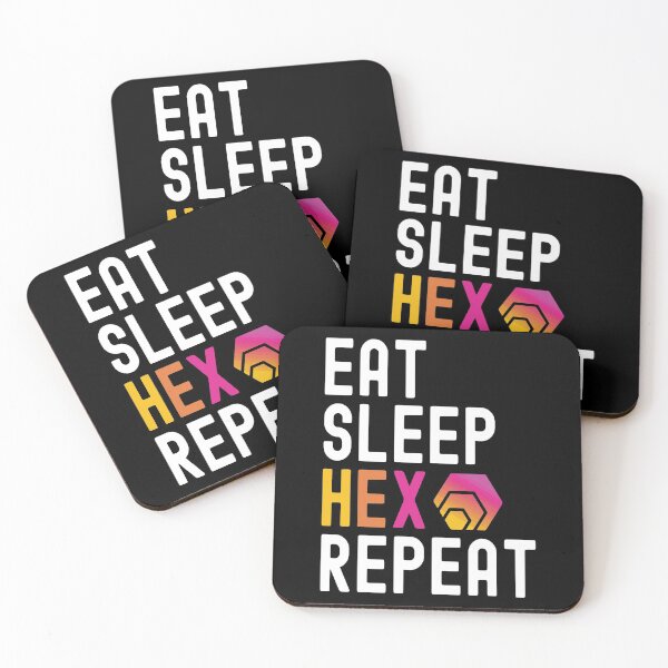 Item preview, Hex Crypto, Hex, Cryptocurrency, Eat Sleep, Hex Repeat designed and sold by Cafecreative.